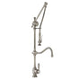 Waterstone - Waterstone Traditional Gantry Pulldown Faucet - Hook Spout - 3pc. Suite - Tuscan Brass