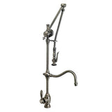 Waterstone - Waterstone Traditional Gantry Pulldown Faucet - Hook Spout - Classic Bronze