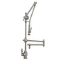 Waterstone - Waterstone Traditional Gantry Pulldown Faucet - 18'' Articulated Spout - Chardonnay