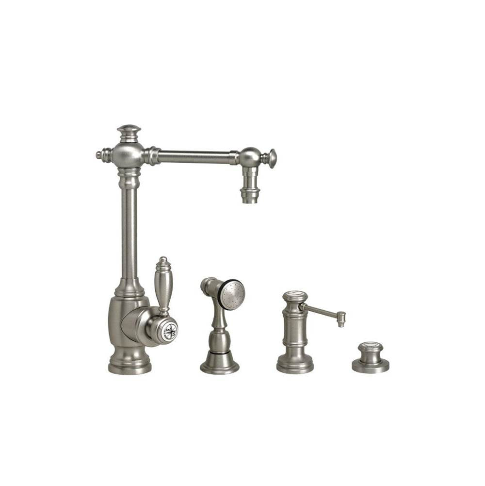 Waterstone - Waterstone Towson Prep Faucet - 3pc. Suite - Unlacquered Polished Brass