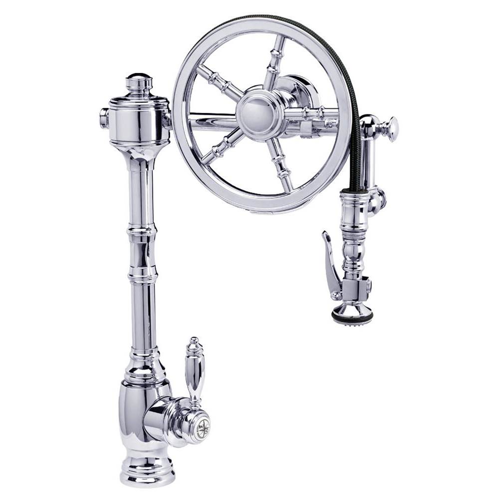 Waterstone - Waterstone Wheel Pulldown Faucet - Chrome
