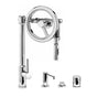 Waterstone - Waterstone Endeavor Wheel Pulldown Faucet - Toggle Sprayer - 4pc. Suite - Unlacquered Polished Brass
