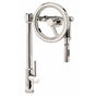 Waterstone - Waterstone Endeavor Wheel Pulldown Faucet - Toggle Sprayer - Unlacquered Polished Brass