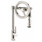 Waterstone - Waterstone Endeavor Wheel Pulldown Faucet - Lever Sprayer - Unlacquered Polished Brass