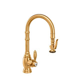 Waterstone - Waterstone Traditional Prep Size PLP Pulldown Faucet - Unlacquered Polished Brass
