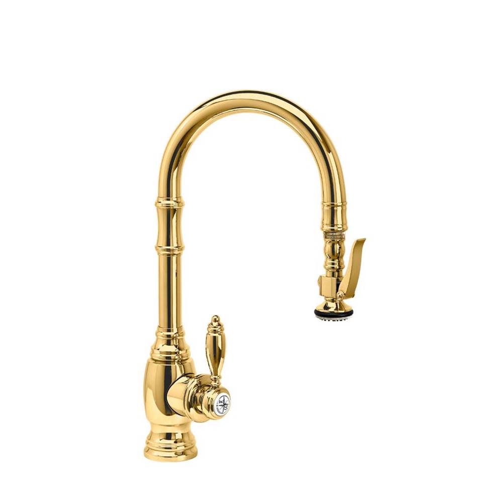 Waterstone - Waterstone Traditional Prep Size PLP Pulldown Faucet - Polished Brass