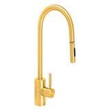 Waterstone - Waterstone Contemporary Extended Reach PLP Pulldown Faucet - Toggle Sprayer - Satin Gold