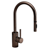 Waterstone - Waterstone Contemporary PLP Pulldown Faucet - Lever Sprayer - Black Nickel