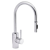 Waterstone - Waterstone Contemporary PLP Pulldown Faucet - Lever Sprayer - Chrome