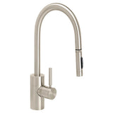 Waterstone - Waterstone Contemporary PLP Pulldown Faucet - Lever Sprayer - Satin Nickel