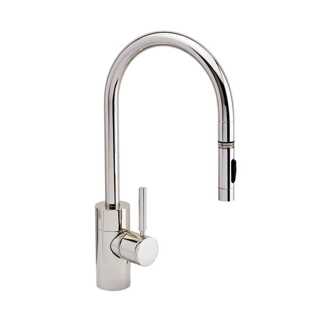 Waterstone - Waterstone Contemporary PLP Pulldown Faucet - Lever Sprayer - Matte White