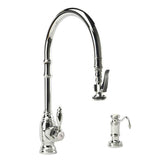 Waterstone - Waterstone Traditional Extended Reach PLP Pulldown Faucet - 2pc. Suite - Classic Bronze