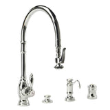 Waterstone - Waterstone Traditional Extended Reach PLP Pulldown Faucet - 4pc. Suite - Classic Bronze