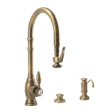 Waterstone - Waterstone Traditional PLP Pulldown Faucet - 3pc. Suite - Classic Bronze