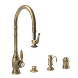 Waterstone - Waterstone Traditional PLP Pulldown Faucet - 4pc. Suite - Classic Bronze