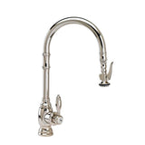 Waterstone - Waterstone Traditional PLP Pulldown Faucet - Angled Spout - 2pc. Suite - Chrome