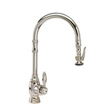 Waterstone - Waterstone Traditional PLP Pulldown Faucet - Angled Spout - Matte White
