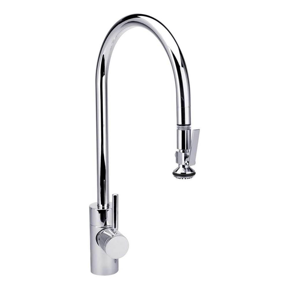 Waterstone - Waterstone Contemporary Extended Reach PLP Pulldown Faucet - Lever Sprayer - Chrome