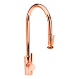 Waterstone - Waterstone Contemporary Extended Reach PLP Pulldown Faucet - Lever Sprayer - Polished Copper