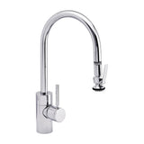 Waterstone - Waterstone Contemporary PLP Pulldown Faucet - Lever Sprayer - Chrome