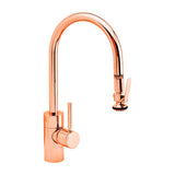 Waterstone - Waterstone Contemporary PLP Pulldown Faucet - Lever Sprayer - Polished Copper