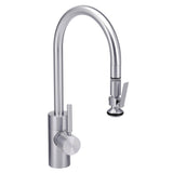 Waterstone - Waterstone Contemporary PLP Pulldown Faucet - Lever Sprayer - Satin Chrome