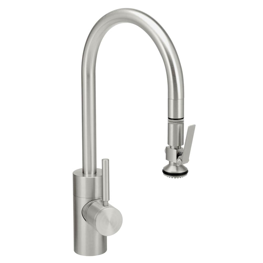 Waterstone - Waterstone Contemporary PLP Pulldown Faucet - Lever Sprayer - Stainless Steel