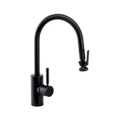 Waterstone - Waterstone Contemporary PLP Pulldown Faucet - Lever Sprayer - Unlacquered Polished Brass