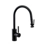 Waterstone - Waterstone Contemporary PLP Pulldown Faucet - Lever Sprayer - Unlacquered Polished Brass