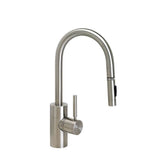 Waterstone - Waterstone Contemporary Prep Size PLP Pulldown Faucet - Toggle Sprayer - Unlacquered Polished Brass