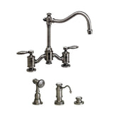 Waterstone - Waterstone Annapolis Bridge Faucet - Lever Handles - 3pc. Suite - Tuscan Brass
