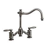 Waterstone - Waterstone Annapolis Bridge Faucet - Lever Handles - Unlacquered Polished Brass