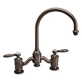 Waterstone - Waterstone Hampton Bridge Faucet - Lever Handles - Black Nickel