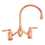 Waterstone - Waterstone Hampton Bridge Faucet - Lever Handles - Polished Copper