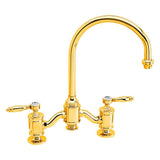 Waterstone - Waterstone Hampton Bridge Faucet - Lever Handles - Polished Gold