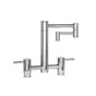 Waterstone - Waterstone Hunley Bridge Faucet - 18'' Articulated Spout - Tuscan Brass