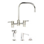 Waterstone - Waterstone Fulton Bridge Faucet - 3pc. Suite - Unlacquered Polished Brass