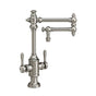 Waterstone - Waterstone Towson Two Handle Kitchen Faucet - 12'' Articulated Spout - Chardonnay