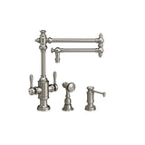 Waterstone - Waterstone Towson Two Handle Kitchen Faucet - 18'' Spout - 2pc. Suite - Matte White