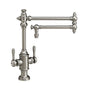 Waterstone - Waterstone Towson Two Handle Kitchen Faucet - 18'' Articulated Spout - Chardonnay