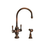 Waterstone - Waterstone Hampton Two Handle Kitchen Faucet w/ Side Spray - Matte White