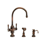 Waterstone - Waterstone Hampton Two Handle Kitchen Faucet - 2pc. Suite - Matte White