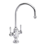 Waterstone - Waterstone Hampton Two Handle Kitchen Faucet - Unlacquered Polished Brass