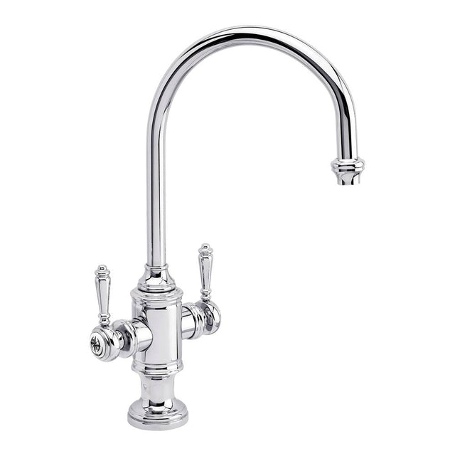 Waterstone - Waterstone Hampton Two Handle Kitchen Faucet - Unlacquered Polished Brass