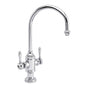 Waterstone - Waterstone Hampton Two Handle Kitchen Faucet - Unlacquered Polished Brass