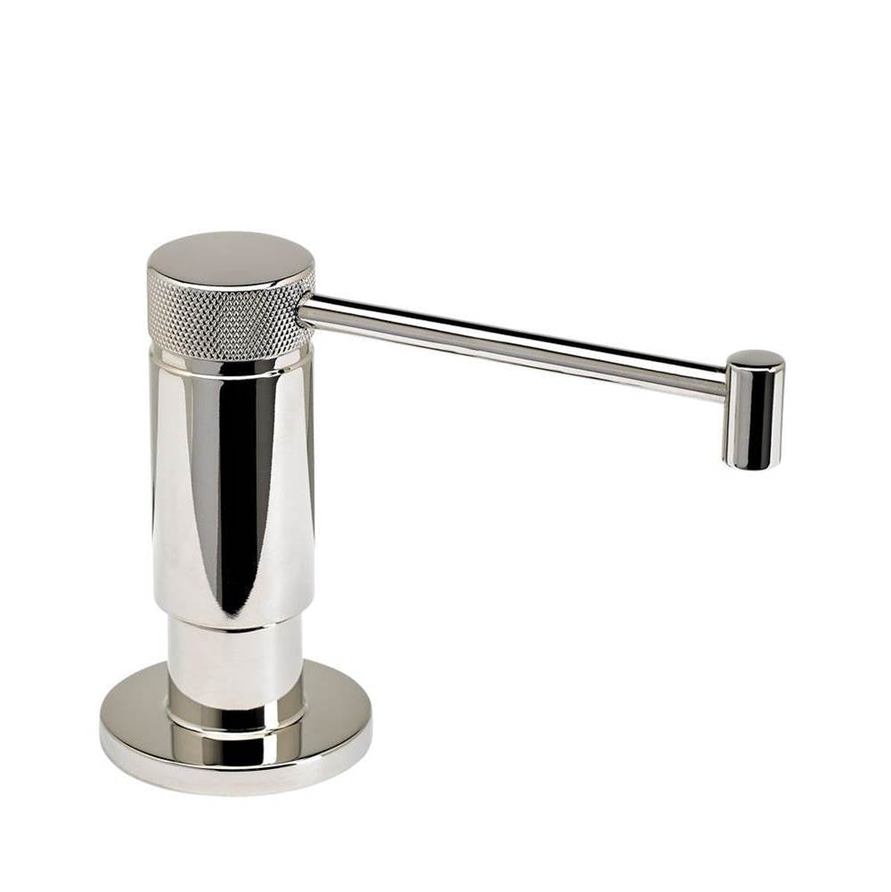 Waterstone - Industrial Soap/lotion Dispenser - Straight Spout - Polished Nickel