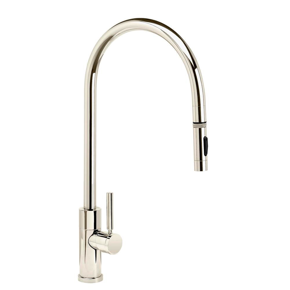 Waterstone - Waterstone Modern Extended Reach PLP Pulldown Faucet - Toggle Sprayer - Polished Nickel