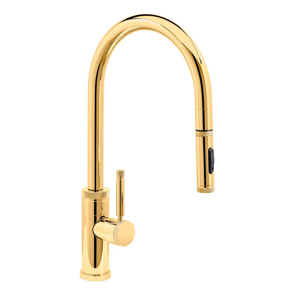 Waterstone - Waterstone Industrial PLP Pulldown Faucet -Toggle Sprayer - Polished Brass
