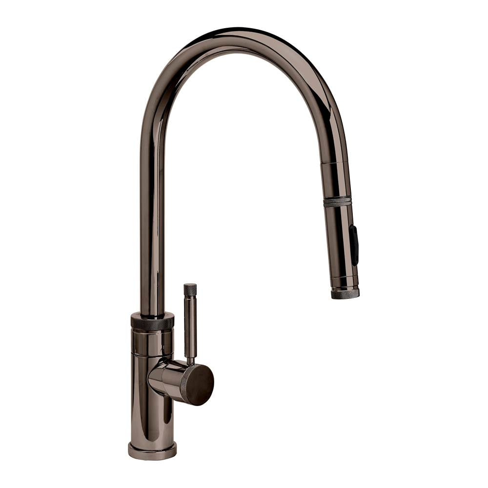 Waterstone - Waterstone Industrial PLP Pulldown Faucet - Toggle Sprayer - Angled Spout - Black Nickel