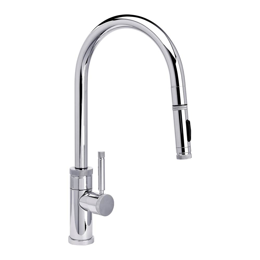 Waterstone - Waterstone Industrial PLP Pulldown Faucet - Toggle Sprayer - Angled Spout - Chrome